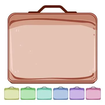 Burn toiletry bag cartoon vector graphic Stock Illustration