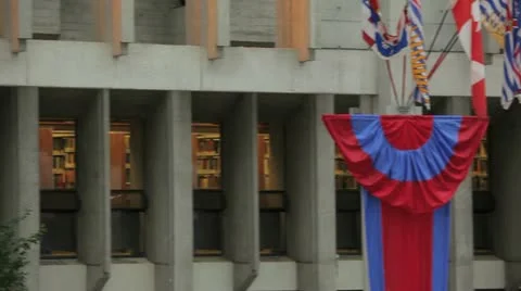 Burnaby, b.c. canada. - june 14 2012 simon fraser university Stock Footage 11240468