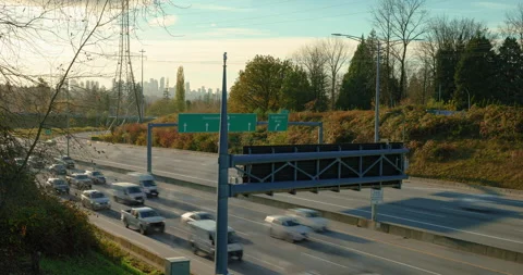 Burnaby Rush Hour Traffic W2S Timelapse Stock Footage 339233937