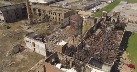 Burned Building Clip 10 Stock Footage 146713699