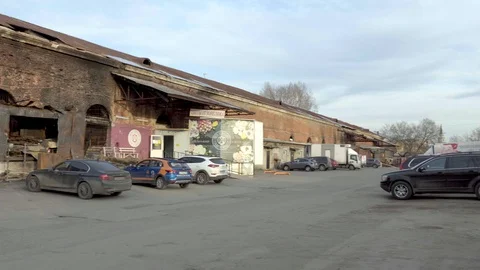 The burned building Stock Footage 128190952