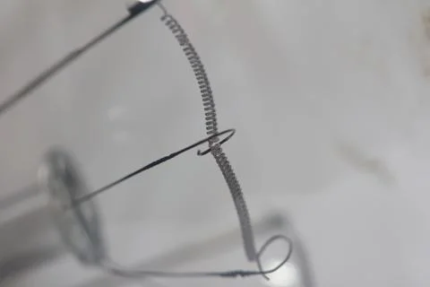 Burned bulb. macro Stock Photos