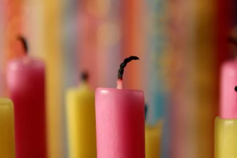 Burned Candle Wick Stock Photos
