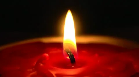 Burned down candle Stock Footage 12519151
