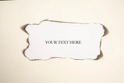 Burned edge space Stock Photos