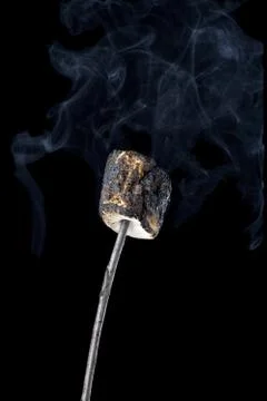 Burned marshmallow Stock Photos