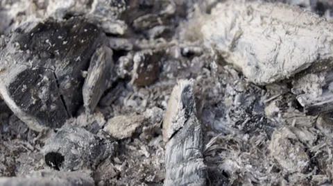 Burned-out embers Video stock 39306889