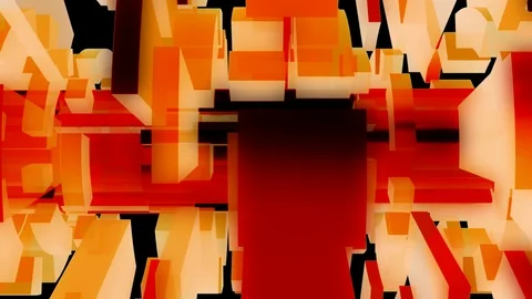 Burned overlay cylinder Video stock 99440065