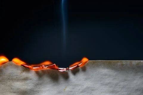 Burned paper edge Stock Photos