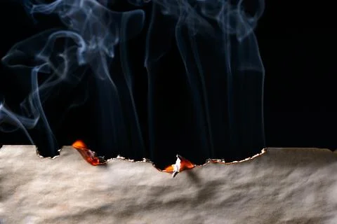 Burned paper edge Stock Photos