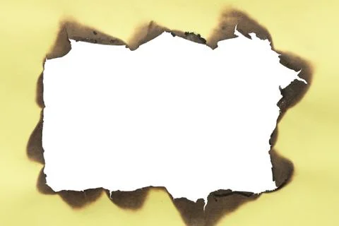 Burned paper frame Stock Photos
