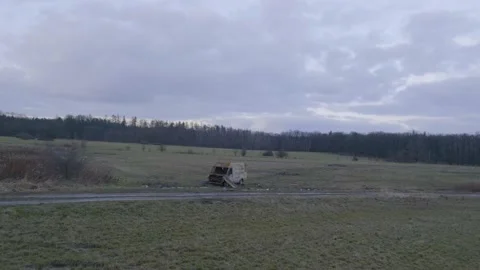 Burned van Stock Footage 147228321
