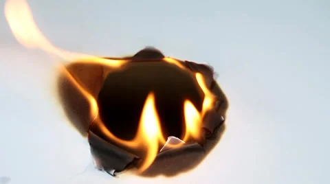 Burned white paper background Stock Footage 36437916