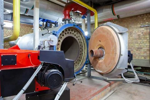 Burner of the heating Stock Photos