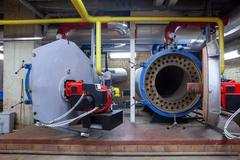 Burner of the heating Stock Photos