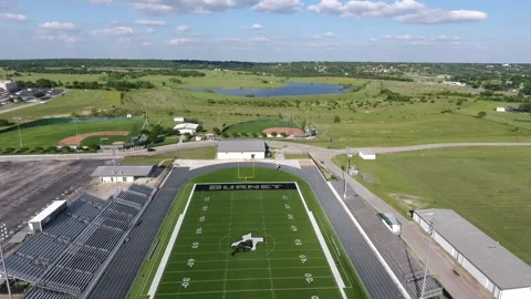 Burnet Texas Sports Complex Texas Flyover Stock Footage 145563243
