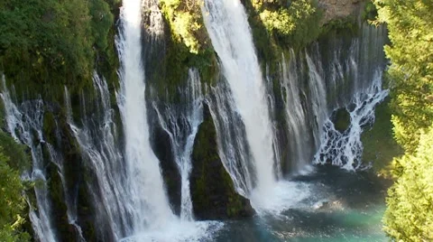 Burney Falls California 스톡 동영상 8564472