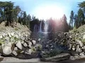 Burney Falls VR 360 Waterfalls in California Loop 4k or 4k+ Resolution