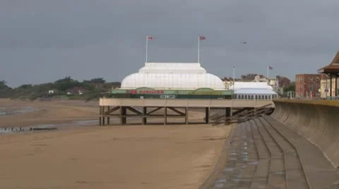 Burnham-on-Sea Pier Stock Footage 8953155