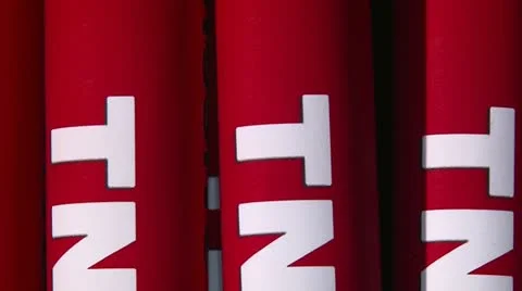 Burniing Explosive TNT, fireworks Video stock 21943891