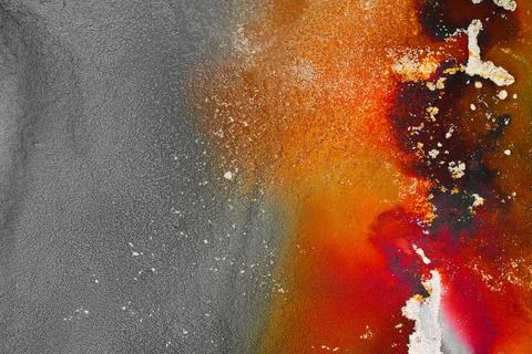 Burning abstract background from marble ink art of exquisite original painting Stock Illustration