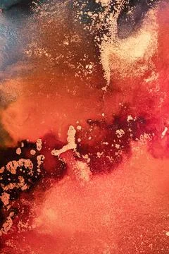 Burning abstract background from marble ink art of exquisite original painting Stock Illustration