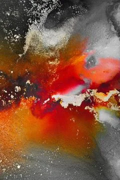 Burning abstract background from marble ink art of exquisite original painting Illustrazione stock