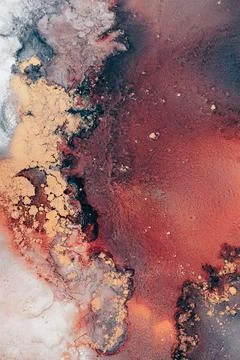 Burning abstract background from marble ink art of exquisite original painting Stock Illustration