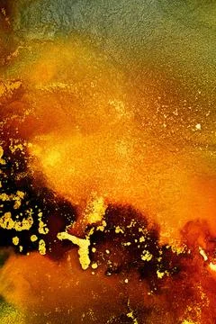 Burning abstract background from marble ink art of exquisite original painting Stock Illustration