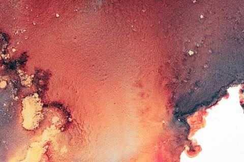 Burning abstract background from marble ink art of exquisite original painting Illustrazione stock