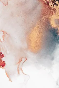 Burning abstract background from marble ink art of exquisite original painting Illustrazione stock