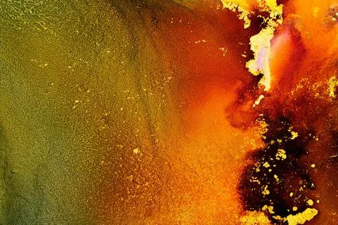 Burning abstract background from marble ink art of exquisite original painting Stock Illustration