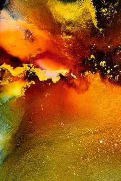 Burning abstract background from marble ink art of exquisite original painting Stock Illustration
