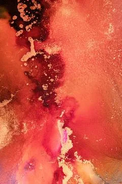 Burning abstract background from marble ink art of exquisite original painting Illustrazione stock