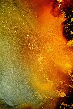 Burning abstract background from marble ink art of exquisite original painting Stock Illustration