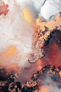 Burning abstract background from marble ink art of exquisite original painting Illustrazione stock