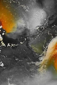 Burning abstract background from marble ink art of exquisite original painting Stock Illustration