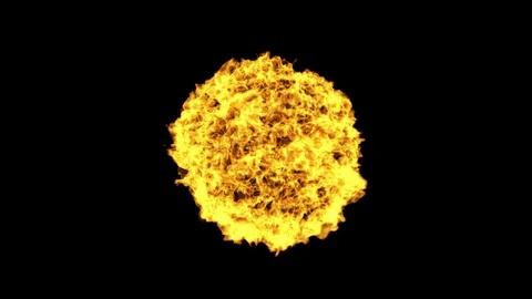 Burning abstract fireball element. Stock Footage 126123402