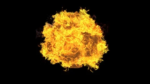Burning abstract fireball element. Stock Footage 126123511