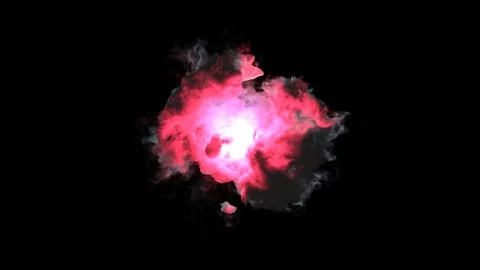 Burning abstract fireball element. Video stock 126888303