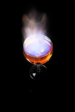 Burning alcohol Stock Photos