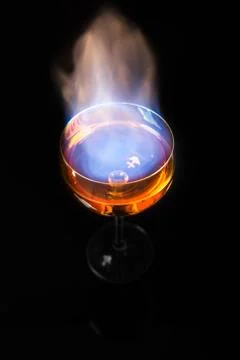 Burning alcohol Stock Photos