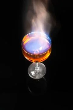 Burning alcohol Stock-Fotos