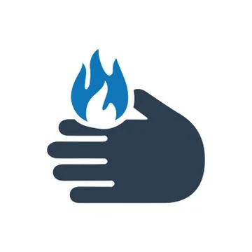 Burning Alert Icon Stock Illustration
