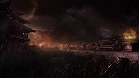 Burning of the ancient city Video stock 67582342