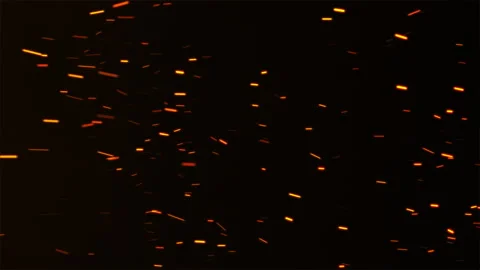 Burning ash from fire background. Sparks backdrop. Flickering abstract Part.. Stock Footage 318311401