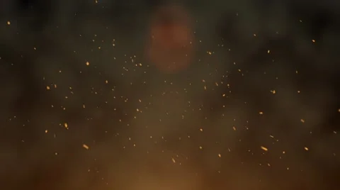 Burning ash rise from large fire in the night sky. Vídeo Stock 45423534