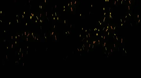 Burning ash rise from large fire on black background Video stock 65996801