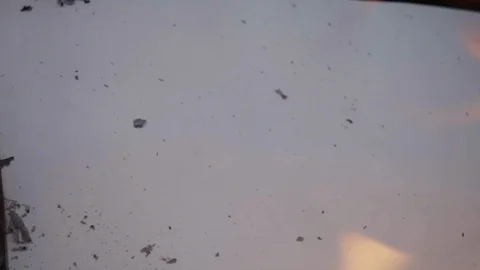 Burning ashes, burning paper in the fire of the fireplace. Stock Footage 122346306