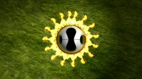 Burning ball Stock Footage 769165
